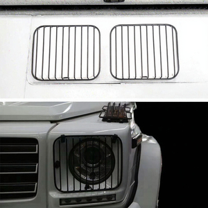 Protection de phare avant en acier inoxydable pour Mercedes-Benz Classe G W463 G63, cache-phare noir, protection extérieure - Product Image 3