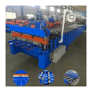 Fabricante Aluzinc Gi PPGI Aço Alumínio Perfil 840 IBR Painel de Telhado Rolo formando Máquina Fornecedor para a Bolívia