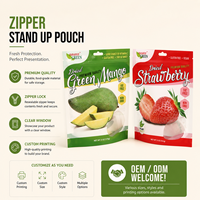 Sachet Doypack Personnalisé Imprimé avec Fenêtre de Forme Unique - Emballage Ziplock en PET/PE pour Snacks, Chips et Bonbons