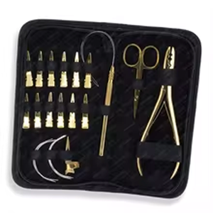 Kit de Herramientas de Alta Calidad para Aplicación de Extensiones de Cabello, Accesorios para Trenzado, Pinzas para Extensiones, Pinzas para Cabello, Herramientas de Seccionamiento, Tijeras para Hilos - Product Image 2