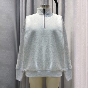 Sudadera con Capucha de Estilo de Marca de Lujo, de Algodón Grueso, con Cierre de Cremallera de un Cuarto, Personalizable con Logotipo, con tu Propio Logotipo - Product Image 2