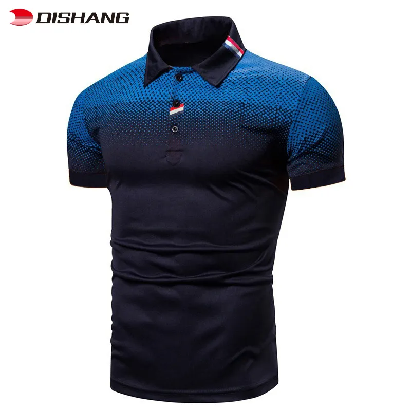 卸売メンズ通気性Tシャツポロ高品質ゴルフシャツカジュアルフィットネスコットンTシャツ