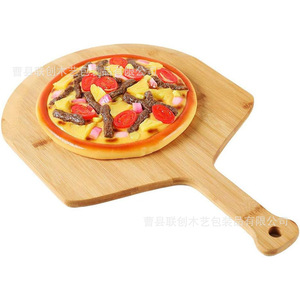 Planche à pizza en bambou 15 pouces, planche à découper en bois pour la cuisson de pizzas, steaks, sushis - Product Image 2
