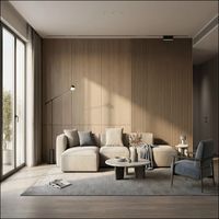 Panel de Pared de WPC Sólido, Resistente a la Decoloración por Rayos UV, Impermeable, Panel Compuesto de Madera y Plástico para Uso en Exteriores