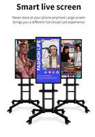 Machine de diffusion en direct Écran tactile LCD Écran intelligent 2k Panneau d'affichage rotatif Téléviseur avec systèmes personnalisés