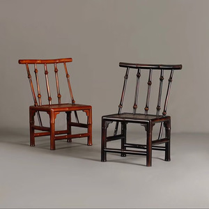 Ming Style Bamboo <b>Chair</b> Handmade Small Tea <b>Chair</b> Chinese Antique Living Room <b>Chair</b> - Product Image 1