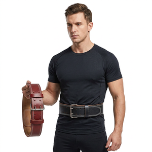 High Quality Strong Heavy Duty Non-Slip Adjustable Weightlifting Fitness Bodybuilding Gym Workout Training Back Support Buckle - Product Image 1