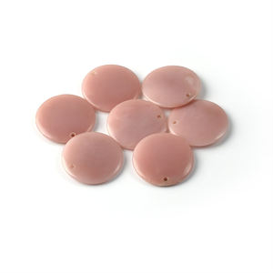 หินโอปอลสีชมพูธรรมชาติปรับแต่งได้หินอัญมณีทรงกลมแบบเรียบมีหลายขนาด - Product Image 4