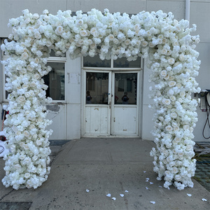 Ifg Bán Buôn 8x8ft Kích Thước Double Side Nhân Tạo Lụa Trắng Hoa Vòm Cho Đám Cưới Backdrop Trang Trí Nội Thất - Product Image 5