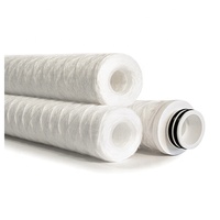 0 2 microns 1 micron 20 pouces filtre pp cartouche filtrante 5 microns chaîne enroulé pes membrane plissée cartouche filtrante