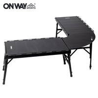 Nouvelle arrivée Table de pique-nique IGT pliante en aluminium pour camping en plein air