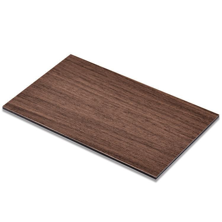 3mm 4mm A2 Extérieur utilisé PVDF ACP/ACM Bois Finition ACP Panneau Composite En Aluminium pour Mur pour Aadvertising conseil