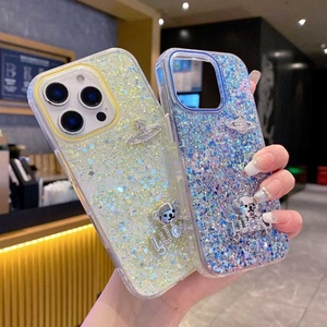 Sang trọng long lanh thủy ngân Charms TPU trường hợp điện thoại cho phụ nữ phụ nữ tương thích với iphone16 Promax/iphone15 Pro Max - Product Image 2