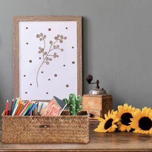 Paniers <span class=keywords><strong>en</strong></span> jonc de mer avec couvercle boîte de rangement <span class=keywords><strong>en</strong></span> <span class=keywords><strong>osier</strong></span> tissé à la main pour étagères organisant un petit conteneur organisateur de stockage à la maison rustique - Product Image 5