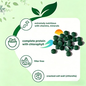 Comprimés de Chlorelle <span class=keywords><strong>et</strong></span> <span class=keywords><strong>Spiruline</strong></span> Bio Naturels de Marque Publice, Détox <span class=keywords><strong>et</strong></span> Soutien Immunitaire, Superaliment 1000mg en Vrac - Product Image 2