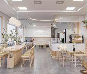 Mobili moderni personalizzati con struttura in metallo dorato alla moda illuminazione a LED <span class=keywords><strong>Cafe</strong></span> Design negozio per la vendita - Product Image 6