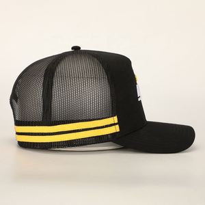 BSCI, venta al por mayor, OEM personalizado, 5 paneles, sombrero deportivo para papá, logotipo bordado de alta calidad, de algodón negro Gorras, gorra de camionero de moda Unisex - Product Image 4