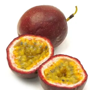 Seasonal sour-sweet and tasty fresh passion fruit