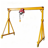 Model Terlaris Crane Gantry Mini Baja Karbon dengan Ketinggian yang Dapat Disesuaikan 1t/2t/3t Mobile 3m Maksimum untuk Memindahkan Kargo di Pabrik Garansi 1 Tahun