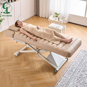 Table de massage électrique Jincheng Salon Beauty Facial Spa à 2 moteurs, table de beauté réglable en hauteur, chaise de beauté - Product Image 2