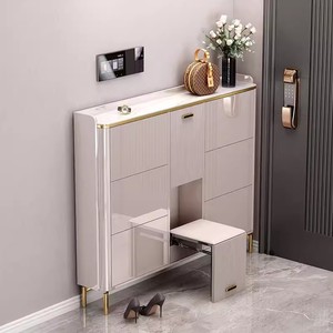 <span class=keywords><strong>Meuble</strong></span> à chaussures moderne de style nordique <span class=keywords><strong>avec</strong></span> siège et tabouret intégrés pour la maison, l'hôtel, l'appartement – <span class=keywords><strong>Meuble</strong></span> à chaussures <span class=keywords><strong>avec</strong></span> siège intégré - Product Image 2