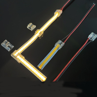 Connecteur Premium sans soudure pour bande LED 5mm 8mm 10mm, Clip Transparent Effet Cristal pour Bande Lumineuse COB SMD, Carte Nue, Équipement PC