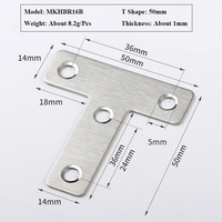 Supports de fixation en forme de T de 40 mm en acier inoxydable pour armoires, meubles de bureau et tables – Quincaillerie décorative pour usine