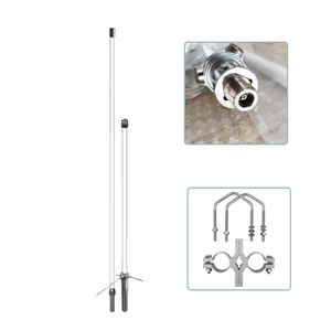 Antenne de station de base en fibre de verre Diamonds 6dBi 8dBi VHF UHF 144Mhz 430MHz pour la communication - Product Image 1