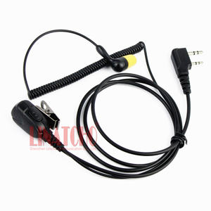 マイク<span class=keywords><strong>PTT</strong></span>付き2ピントランシーバーイヤホンソフトイエローイヤープラグ - Product Image 1