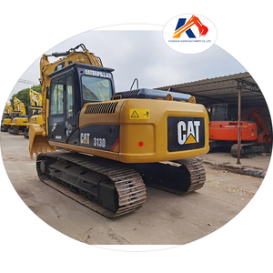Excavatrice CAT313D d'occasion en bon état, capacité de la cuillère de 0,5 m, poids opérationnel de 13 tonnes, moteur, boîte de vitesses, moteur, meilleures performances - Product Image 1