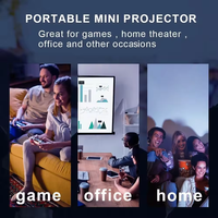 Projecteur TS-1 Android 11 4K PRO 1200lm Full HD 2.4/5G WIFI et BT 140-130 pouces Home Cinema 1080P Mise au point manuelle
