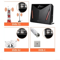 V8 UHD FTA DVB S2/S2X T2 câble ISDBT ATSC récepteur de télévision par satellite DVB 4K décodeur d'affichage haute définition double cœur 64 mo