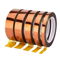 Ruban en polyimide haute température 85 mm, 280°C, ambre, pour soudure SMT, masquage de batterie, film de protection pour contacts dorés, découpe de précision ±0,1 mm, vente en gros