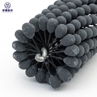 Brosse de rodage flexible en nylon de 1 pouce de diamètre, abrasive, de précision, pour finition de surface et ébavurage de moteurs industriels OEM