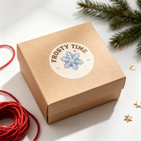 Papier adhésif multifonctionnel, autocollant personnalisé avec logo, décorations de Noël, papier autocollant imperméable pour cadeaux