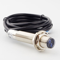 Capteur photoélectrique infrarouge diffuseur réglable pour détection d'objets, interrupteur de détection de positionnement DC 6-36V, sortie NPN