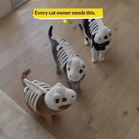 Costume de tête de dinosaure 3D pour animaux de compagnie, en peluche douce de haute qualité, en fibre de polyester, pour chiens et chats