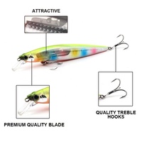 MISTER-señuelo de pesca, cebo duro de 19g, 13cm, cambio de peso, hoja flash, trampa para pececillos, señuelo de lubina