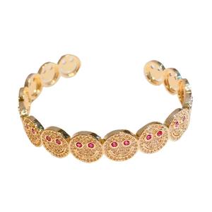 Bracelet porte-bonheur en cuivre de haute qualité, tendance et très vendu, personnalisé, avec visage souriant créatif, pour un usage quotidien, accessoires pour femmes - Product Image 5