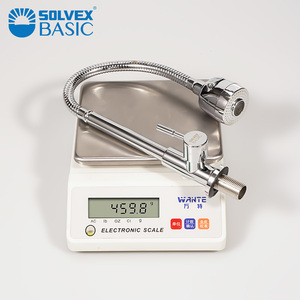 <span class=keywords><strong>Robinet</strong></span> de <span class=keywords><strong>cuisine</strong></span> flexible SOLVEX Basic Modern en acier inoxydable à montage sur plan, <span class=keywords><strong>robinet</strong></span> à ressort monocommande - Product Image 4