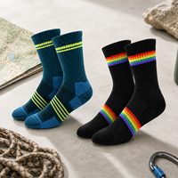 Chaussettes de randonnée en laine mérinos personnalisées, légères et rembourrées, pour la randonnée en montagne, les sports de montagne et la marche sur sentier