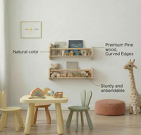 Étagères murales flottantes en bois pour enfants, best-seller, robustes, pour la décoration de la salle de jeux