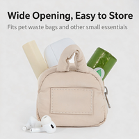 Pochette de rangement en nylon avec clip de laisse, mini distributeur de friandises pour chiot, accessoire portable pour animaux de compagnie de petite et moyenne taille, distributeur de sacs à déjections canines