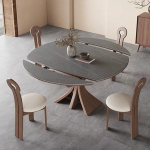Set Tavolo da Pranzo Rotondo Moderno, Arredamento Stabile per Appartamenti, Caffè/Pasticcerie, Ville e Ristoranti - Product Image 2