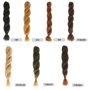 26in Vixen Kinky lisci intrecciatura capelli extension Yaki stile per africano <span class=keywords><strong>trecce</strong></span> capelli sintetici colorati - Product Image 4