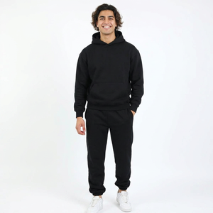 Novedad 2026: Chándal Unisex 2 en 1 con Sudadera con Capucha y Pantalones Jogger, Estampado Animal con Lavado Ácido, 100% Algodón, Invierno - Product Image 1