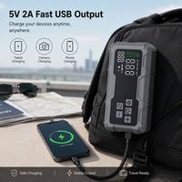 1000A 12V Car Jump Starter Air Compressor Portable Tire Inflator Booster 16000mAh Waterproof Power Bank Emergency Jump Box