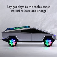 Altavoz con Forma de Camioneta Tesla Cybertruck, Reproductor de Música Inalámbrico BT con Radio FM