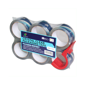 BULL High Stick Bopp Crystal <b>Clear</b> Waterproof Packing <b>Tape</b> Carton Sealing Single Sided Pressure Sensitive Adhesive - Product Image 5
