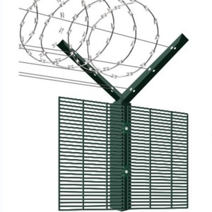 Clôture de sécurité 358, filet d'isolement d'aéroport, revêtement en poudre, design industriel durable, installation facile - Product Image 1